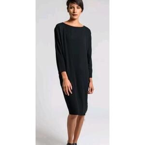 Black Crane Women's Size S Slim Tank Shirt Dress in Black  #C